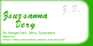 zsuzsanna dery business card